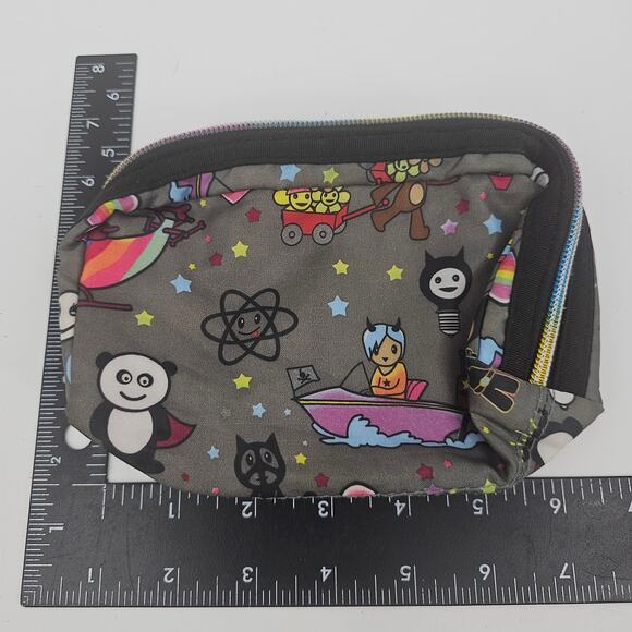 Nylon Makeup Cosmetic Organizing Bag Pouch Colorful - Picture 5 of 6